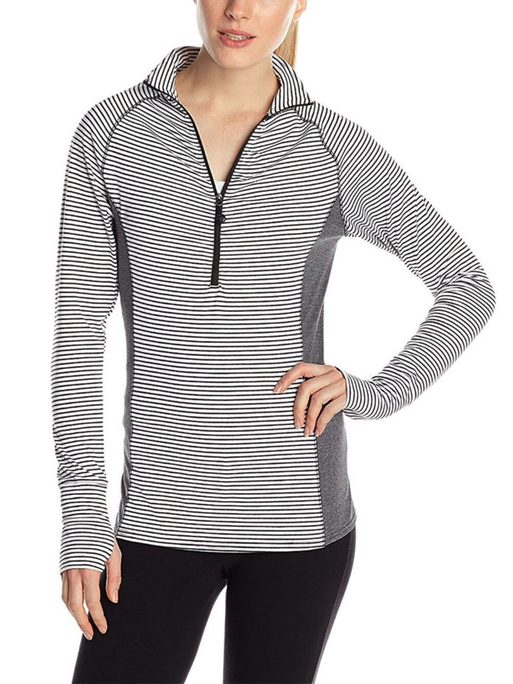 Soybu Women’s Pullover Jacinda Top Sweatshirt Long Sleeve Striped 30+ UPF - Picture 2 of 9